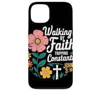 Walking By Faith Tripping Constantly John 3 16 Christian Case for iPhone 13