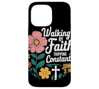 Walking By Faith Tripping Constantly John 3 16 Christian Case for iPhone 14 Pro Max