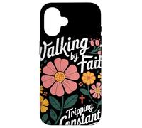 Walking By Faith Tripping Constantly John 3 16 Christian Case for iPhone 16