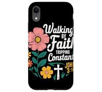 Walking By Faith Tripping Constantly John 3 16 Christian Case for iPhone XR