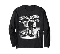 Walking by Faith Tripping Constantly Long Sleeve T-Shirt