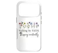 Walking By Faith Tripping Constantly Saved By Grace God Shed Case for iPhone 17 Pro