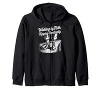 Walking By Faith Tripping Constantly Zip Hoodie