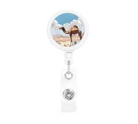 Walking Camel Retractable Badge Holder Light and Durable Wear-Resistant for Daily Work Use
