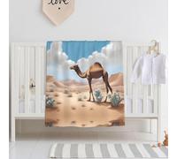Walking Camel Super Soft Baby Blanket 30" x 40" Swaddle Blanket Specially Designed for Babies, Breathable and Comfortable