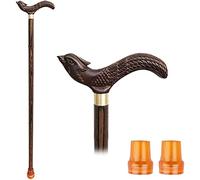 Walking Cane for Men and Women, Old Man Crutches Chicken Wings Wooden Sticks Solid Wood Leading Stick Wood for The Elderly Gifts