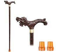Walking Cane for Men and Women, Old Man Crutches Chicken Wings Wooden Sticks Solid Wood Leading Stick Wood for The Elderly Gifts