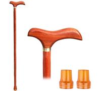 Walking Cane for Men and Women, Old Man Crutches Chicken Wings Wooden Sticks Solid Wood Leading Stick Wood for The Elderly Gifts