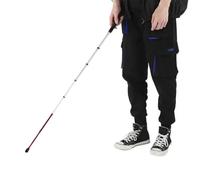 Walking Cane for the Visually Impaired and Blind, 8 Sections Blind Cane with Reflective(figure 2), Titanium Alloy Telescopic Blind Walking Stick(119.5cm/47in)