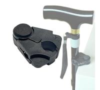 Walking Cane Holder Clip - Crutches Stick Bracket Attach to Desk, Table, Counter for Elderly Disabled, Fits 0.5"-0.9" Dia Cane