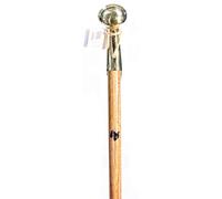 Walking Cane - Original Bubba Stik"Standard" Style Walking Stick with Brass Hame Handle. Made in Texas by Real Texans. (Oak, 36" Tall)