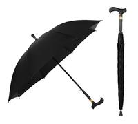 Walking Cane Umbrella Walking Sticks Crutch Umbrella Gift for Father Mother Grandfather Grandmother