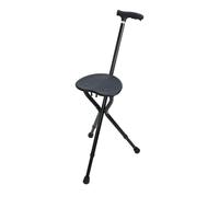 Walking Cane With Seat For Seniors Folding Lightweight, Collapsible Cane With Light, Adjustable Height Crutches, Alloy Crutch Chair With Magnetic Therapy Stone Heavy Duty Portable Stools 440 Lbs