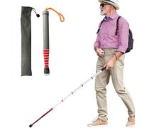 Walking Canes, Blind Cane Telescopic Reflective Titanium Alloy 8 Knots Roller Head Multiple Sizes(128cm(50in))