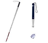 Walking Canes, Telescopic Blind Cane Titanium Alloy Reflective Retractable Multiple Sizes Pack of 3(B,150cm/59in)