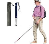 Walking Canes, Telescopic Blind Cane Titanium Alloy Walking Cane Multiple Sizes(A,128cm/50in)
