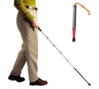 Walking Canes, Titanium Alloy Reflective Telescopic Blind Cane Folding Walking Stick with Roller Head Multiple Sizes(138cm(54in))
