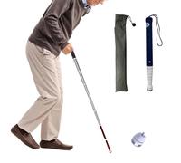 Walking Canes, Titanium Alloy Telescopic Blind Cane Multiple Sizes With Reflective Film And Roller Head(B,128cm/50in)