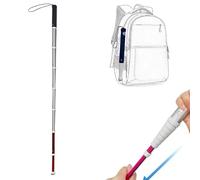 Walking Canes, Titanium Alloy Telescopic Blind Walking Cane Reflective Roller Head Multiple Sizes(A,128cm/50in)