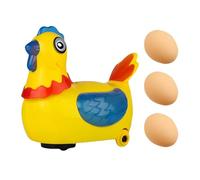 Walking Chicken-Toy - Battery Powered Hen, Egg Laying Interactive-Toy, Universal Wheel Educational-Toy | Easter Decoration For Home, Nursery, Classroom, Kid’s Play And Learning Activities
