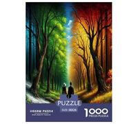 Walking Couple 1000 Piece Jigsaws for Adults Fun, Challenging & Brainteasing Beautiful Home Decoration Art Colorful DIY Craft 38x26cm/1000pcs