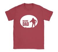 Walking Dad Night Mens T-Shirt Walking Dead New dad Gift Present Funny Cardinal Red