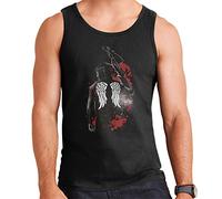 Walking Dead Daryl Dixon Wings and Crossbow Men's Vest Black