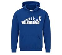 Walking Dead Zombie TV Show Inspired Hoodie -Quality printed Men's Hoodie for Kids/Women/UK Men - Unisex Hooded Jumper with Kangroo Pockets Royal