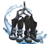 Walking Dog Boots - Waterproof Nonslip Dog Shoes, Adjustable Dog Boots with Paw Protectors | Outdoor Dog Paw Boots for Small and Medium Dogs, Dog Boots for Hiking, Protective Boots for Active Dogs