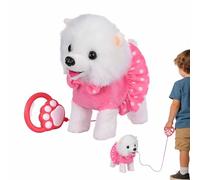 Walking Dog Toy | Electric Interactive Comforting Doll - Barking Stuffed Toys - for Daycare Centers Birthday Holiday Christmas Playroom Nursery Bedroom Living Room Study Home