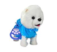 Walking Dog Toy, Electric Interactive Plush, Medium Sized Singing Pet for Kids, Soft Fabric Battery Operated with Sound Effects, Playroom Activity Toy for Daycare, Fun Electronic Pet for Home Use