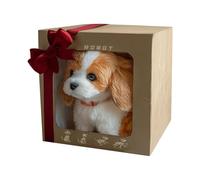 Walking Dog Toy, Interactive Puppy Doll, Simulation Pet Animal, Barking Sound Effect Moving Tail Action Ideal for Kids Girls Boys Kids Playtime, 6.69x5.91x3.94 Inches