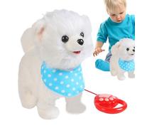 Walking Dog Toy - PP, Interactive Walking Barking Dog, Voice Recognition Technology | A Realistic Robot Puppy Realistic Robot Dogs Plush, Wagging Stuffed Musical Pet for May