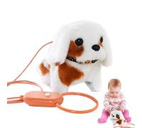 Walking Dog Toy - -Real Pets Realistic Electric Walking Dog, Interactive Purring Stuffed Animal | Fun Playtime Toy For Kids Children Teens, Family Friends Home Playroom Bedroom Gift Collectible