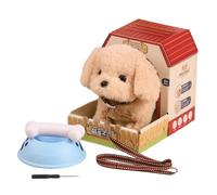 Walking Dog, Walking Puppy Toy for Toddlers, Electronic Animal for Pets | Realistic Battery Powered Dog Toy with Rope, Walking, Barking, Taking Back