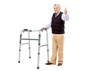 Walking E,Folding Standard Walker Height Adjustable Assisted Walking Aid Small Lightweight Without Wheels Narrow S for The Elderly Disability Walking Aids Bright Silver A-Fog Silver