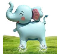 Walking Elephant Balloon - 4D Foil With Wheels | Birthday Decoration