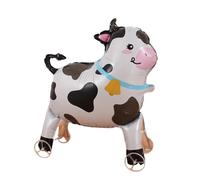 Walking Elephant Balloons Standing 3D Elephant Foil Balloon with Wheels Elephants Walker Balloon Balloons Sho Baby Elephants