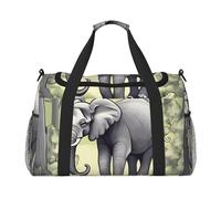 Walking Elephant Hand Travel Bag.Fashionable Design, Large Storage Capacity, Suitable For Business Trips And Short Trips., Black, One Size