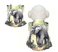 Walking elephant L Pet Apparel for Small Dogs-Cute Summer Outfit for Puppy, Soft Breathable Pet Clothes for Cat