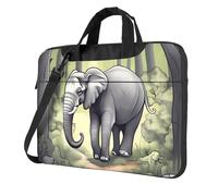 Walking elephant Laptop Bag 13 inch Portable Handbag, Safe Protective Inner Lining for Business Trip and Office Use