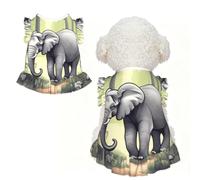 Walking elephant M Pet Apparel for Small Dogs-Cute Summer Outfit for Puppy, Soft Breathable Pet Clothes for Cat