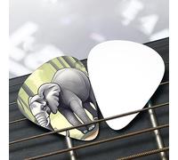 Walking elephant Patterned guitar pick set - (thin/medium/thick), widely compatible with all kinds of stringed instruments,