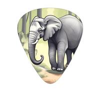 Walking elephant Wear-resistant guitar picks, thin, medium, heavy, 12 pieces of guitar picks, suitable for guitar, bass, electric guitar, ukulele,