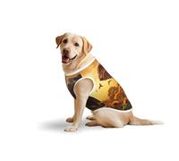 Walking Elephants Pet Clothing for Dogs - Soft Cotton Dog Vest for Medium & Large Dogs for Daily Wear & Outdoor Activities,