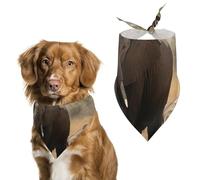 Walking Elephants Printed Pet Scarf Polyester Triangle Scarf - One Size (27.6in X 11.8in)