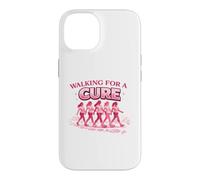 Walking for a Cure Pink Ribbon Breast Cancer Shirt Case for iPhone 14