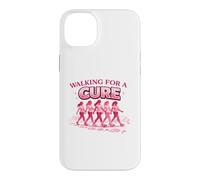 Walking for a Cure Pink Ribbon Breast Cancer Shirt Case for iPhone 14 Plus
