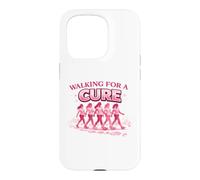 Walking for a Cure Pink Ribbon Breast Cancer Shirt Case for iPhone 15 Pro