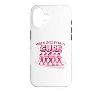 Walking for a Cure Pink Ribbon Breast Cancer Shirt Case for iPhone 16